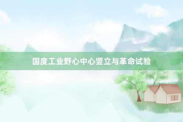 国度工业野心中心竖立与革命试验